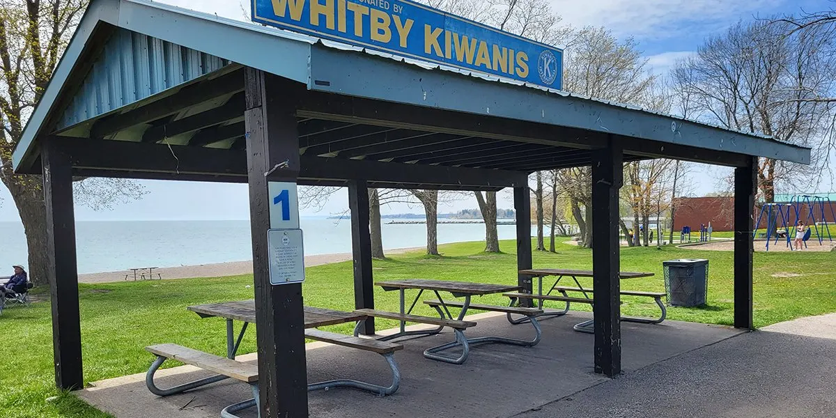 Picnic shelter 1 in Kiwanis Heydenshore Park